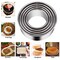 Biscuit Cookie Cutters Set,Stainless Steel Circle Round Cookie Biscuit Cutters in Graduated Sizes Shape Molds for Pastries Doughs Doughnuts, 5 Pieces